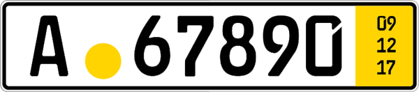 ZDL-kennzeichen-gelb